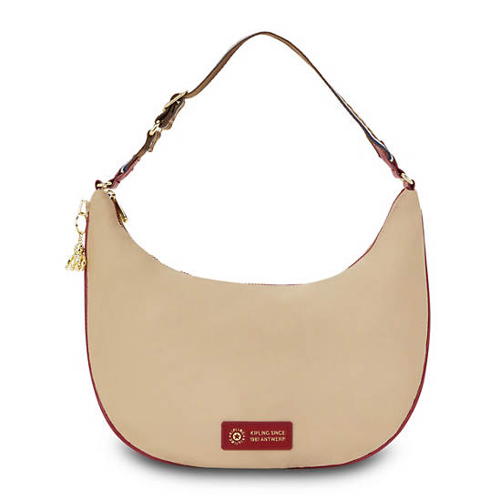 Sacs À Bandoulière Kipling Hania Classiche Beige | FR 1798ZU